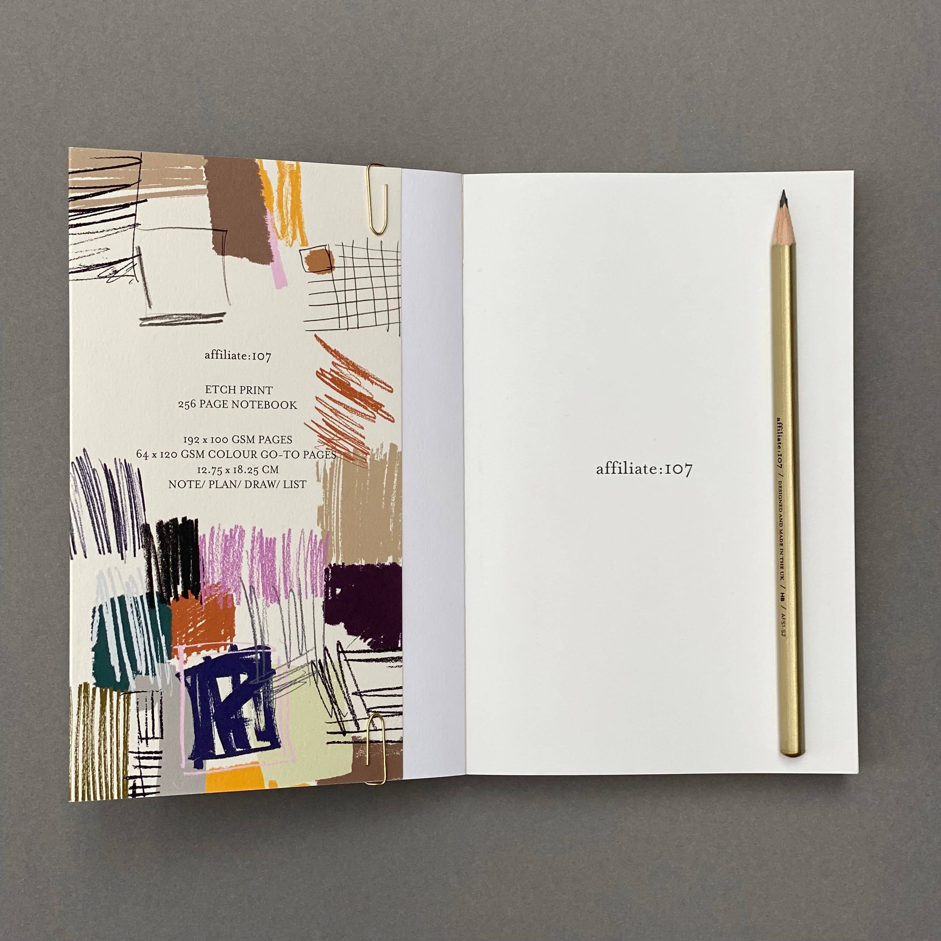 Affiliate:107 Etch Multifunctional Graphic Art  Notebook - Image 3