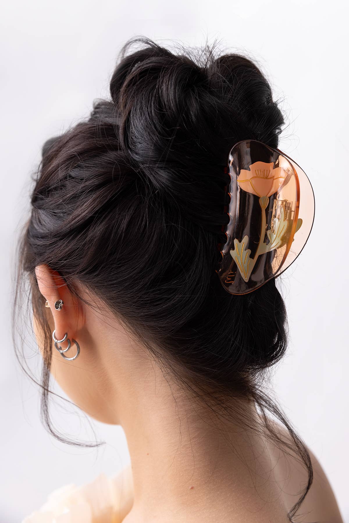 California Poppy Wildflower Hair Claw - Image 3