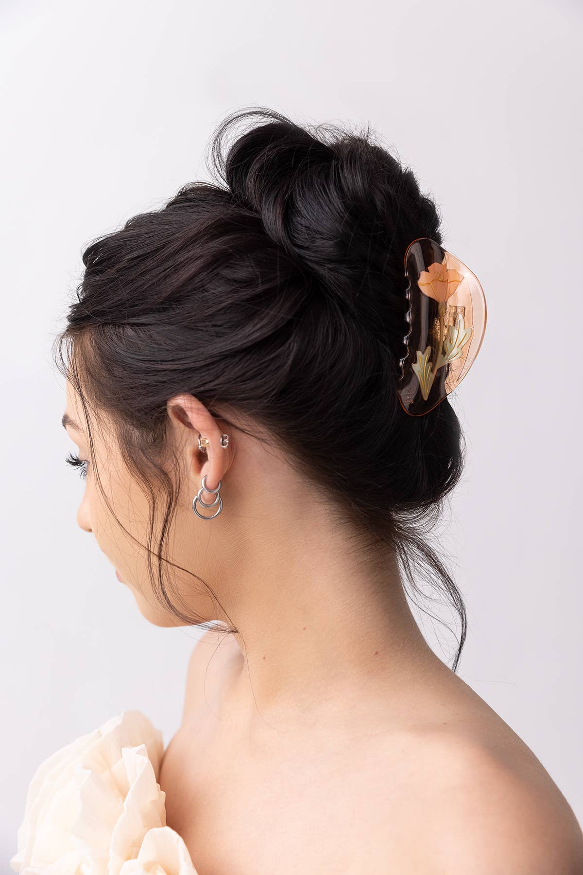 California Poppy Wildflower Hair Claw - Image 4