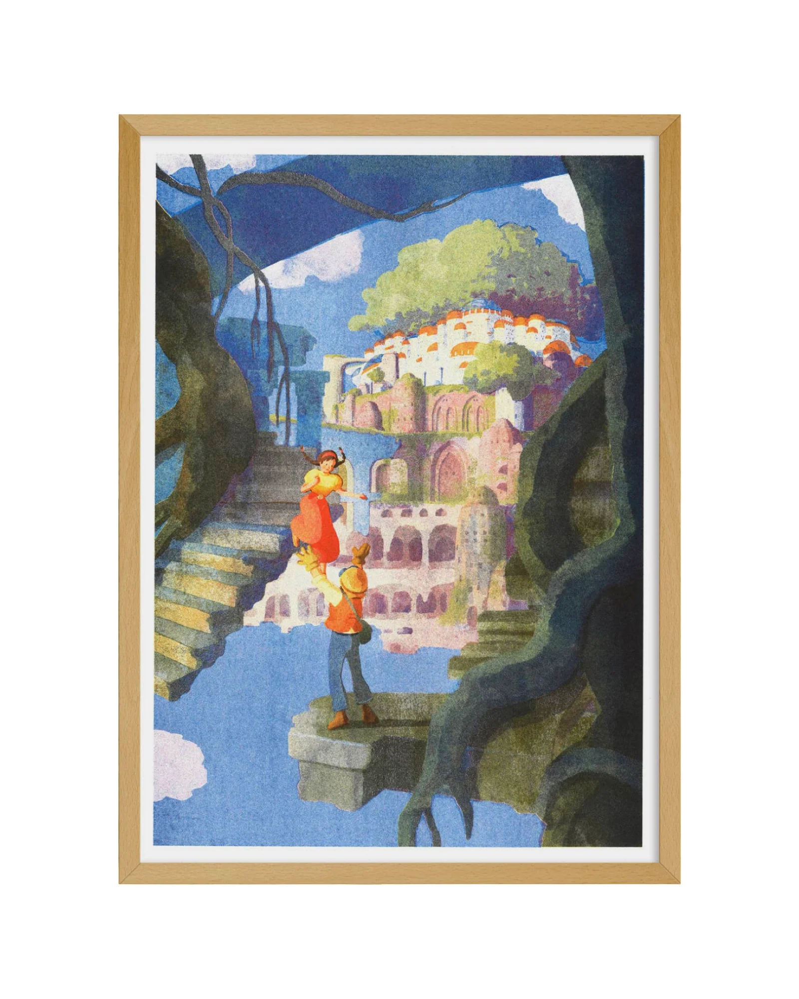 Castle in The Sky - Hifumiyo A3 Print