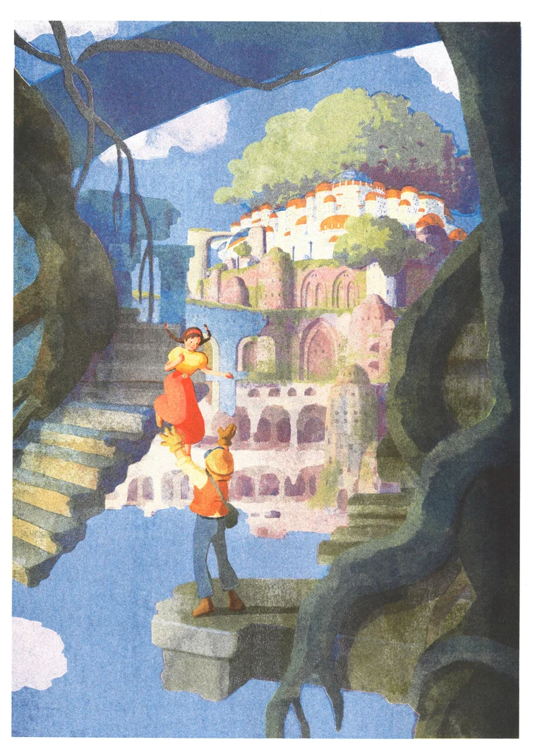 Castle in The Sky - Hifumiyo A3 Print - Image 2