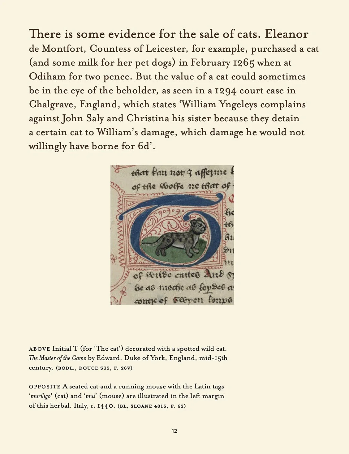 Cats in Medieval Manuscripts - Image 4