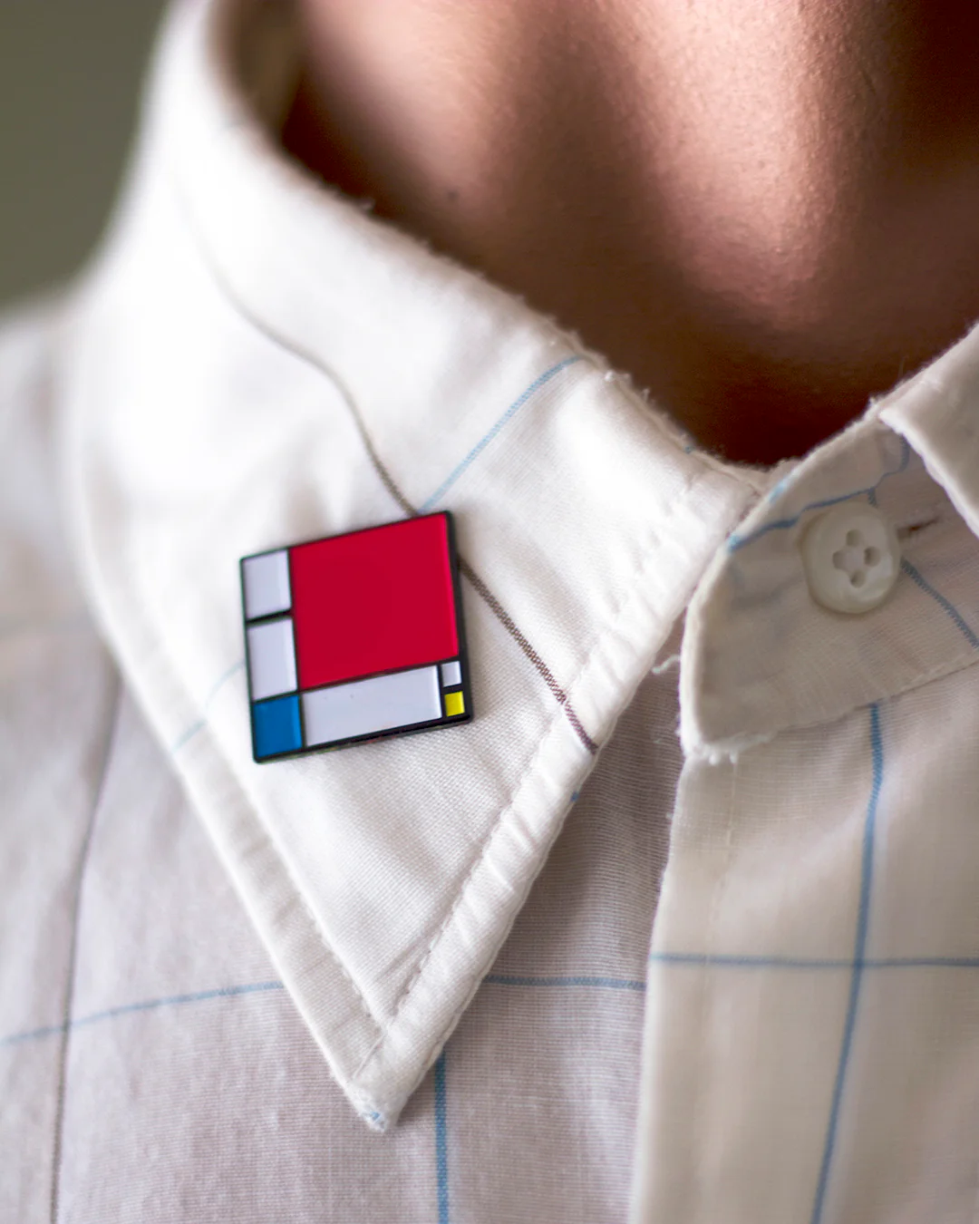 Composition II in Red, Blue, and Yellow • Enamel Pin - Image 2