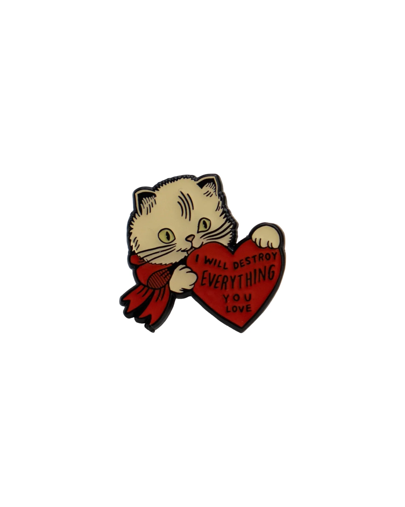 Destroy Cat Pin