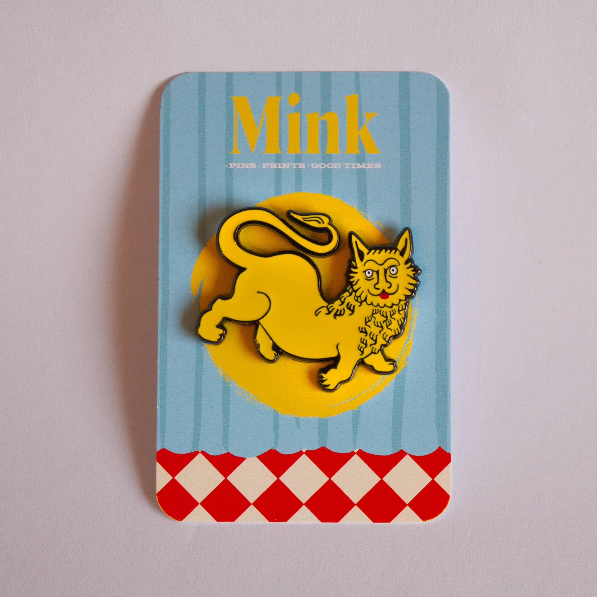Dumb Medieval Lion Enamel Pin - Image 3