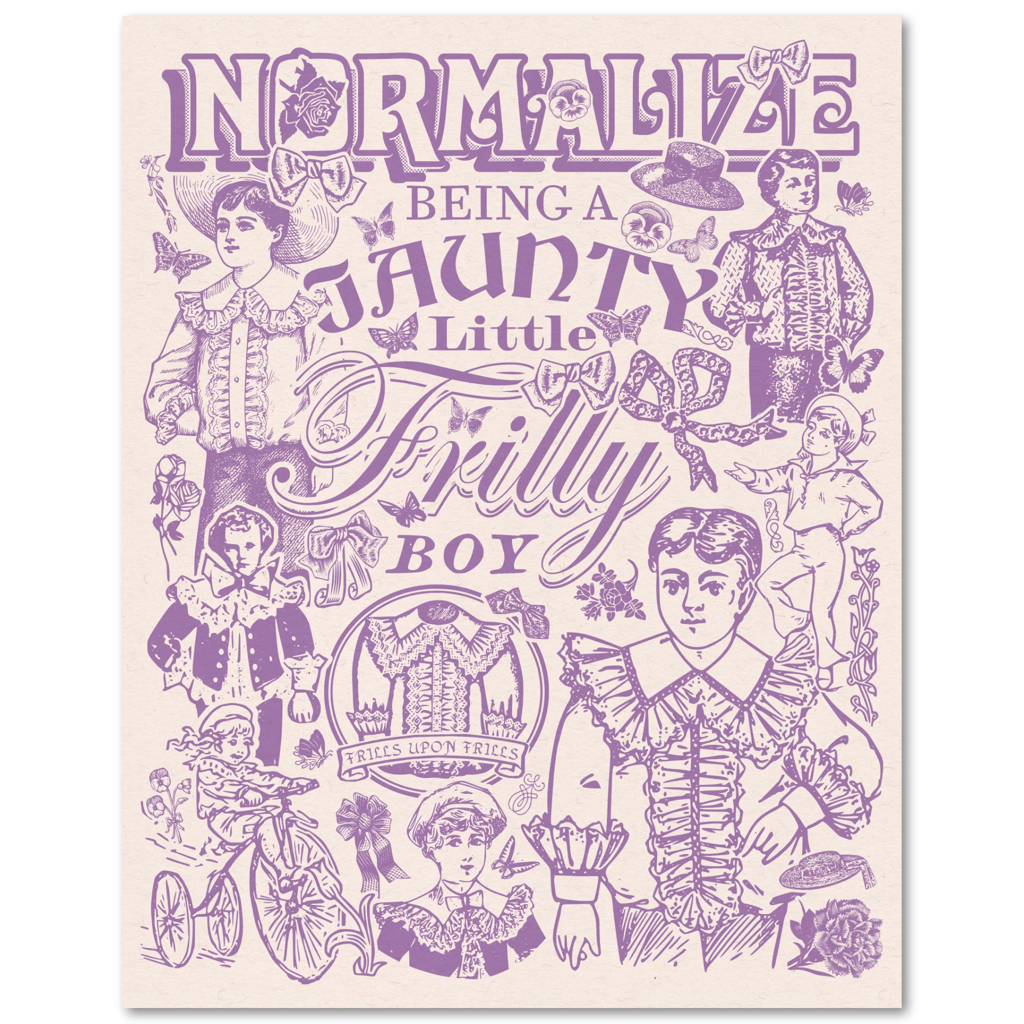 Frilly Boy Risograph Print - Image 2