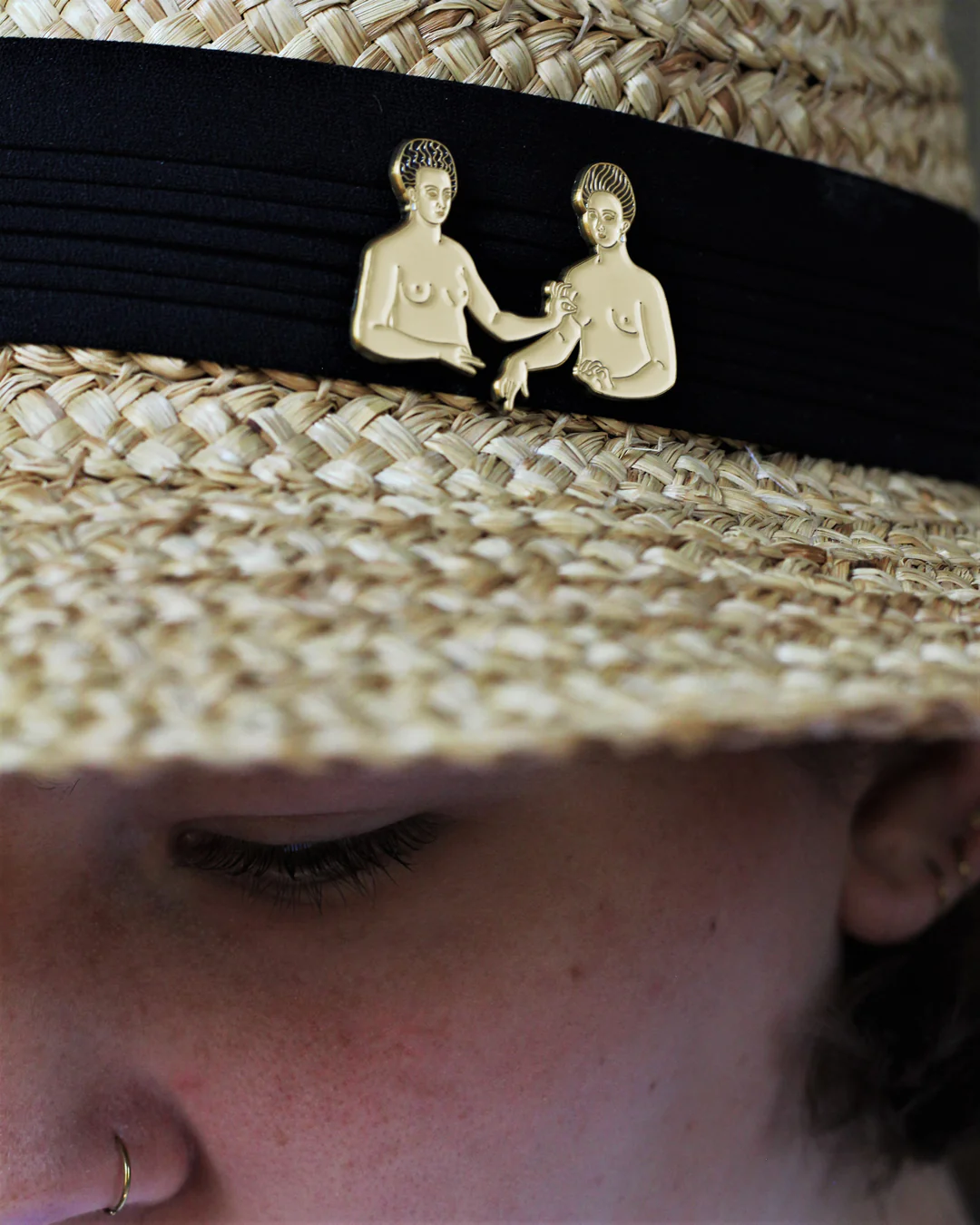Gabrielle d'Estrées and One of Her Sisters • Enamel Pin - Image 2