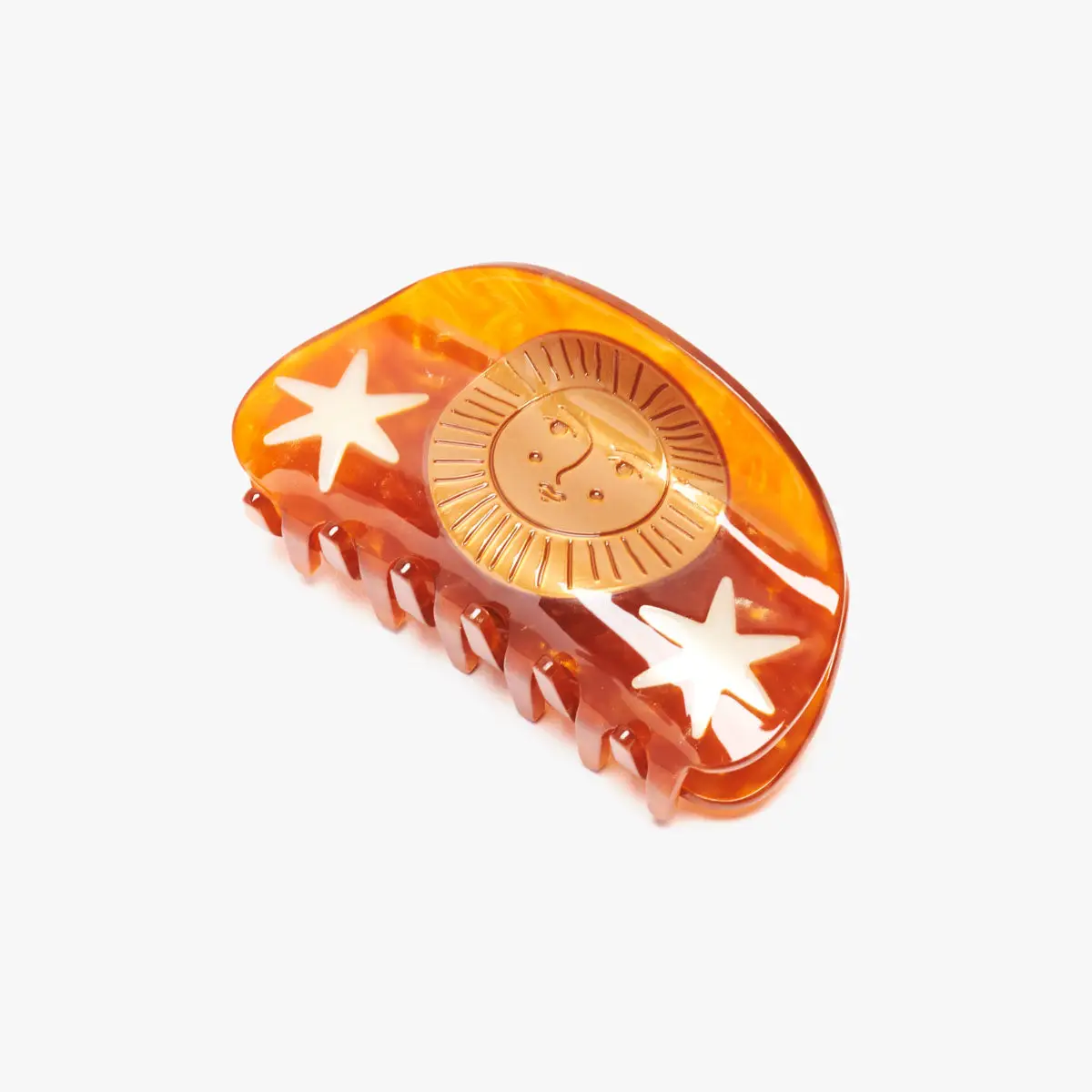 Golden Astrology Sun and Stars Hair Claw - Image 2