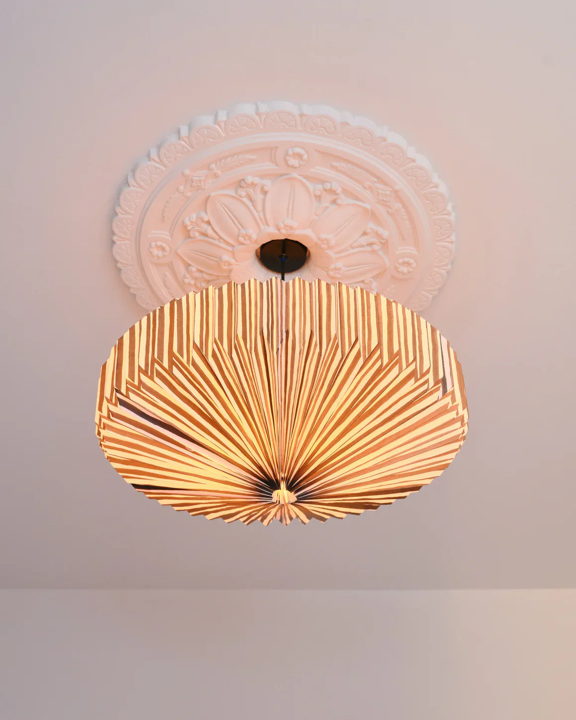 Hand Drawn Stripe Origami Paper Lightshade - Image 4