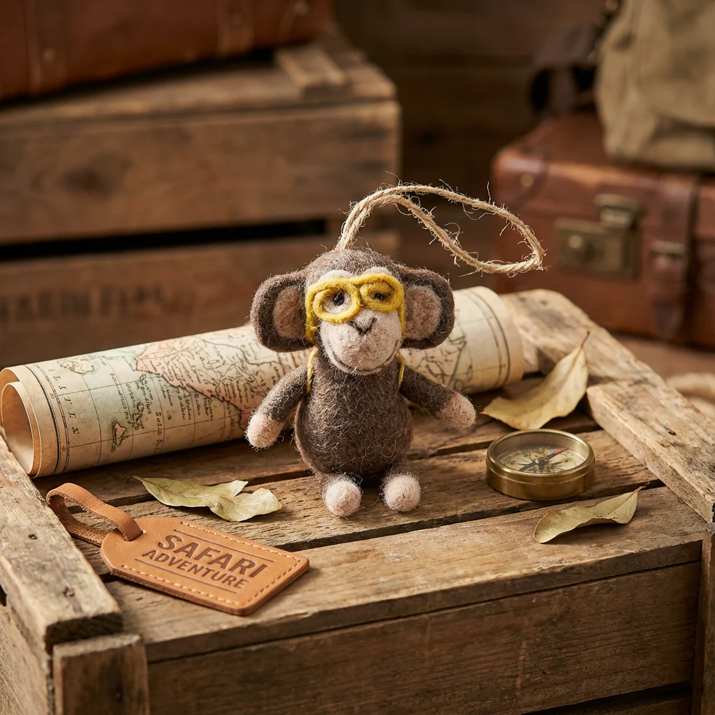 Bongo the Monkey Felt Decoration - Image 6