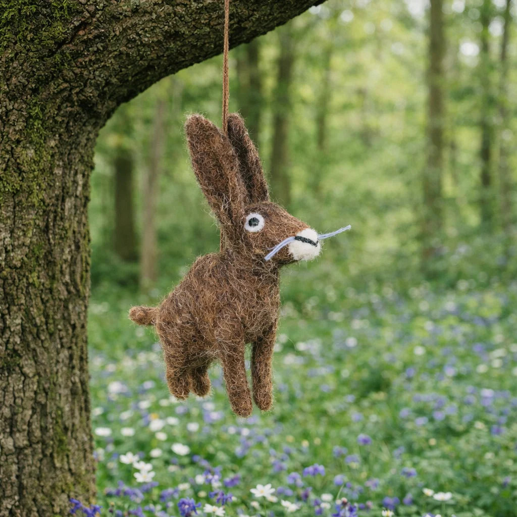 Herbert the Hare Felt Decoration - Image 2