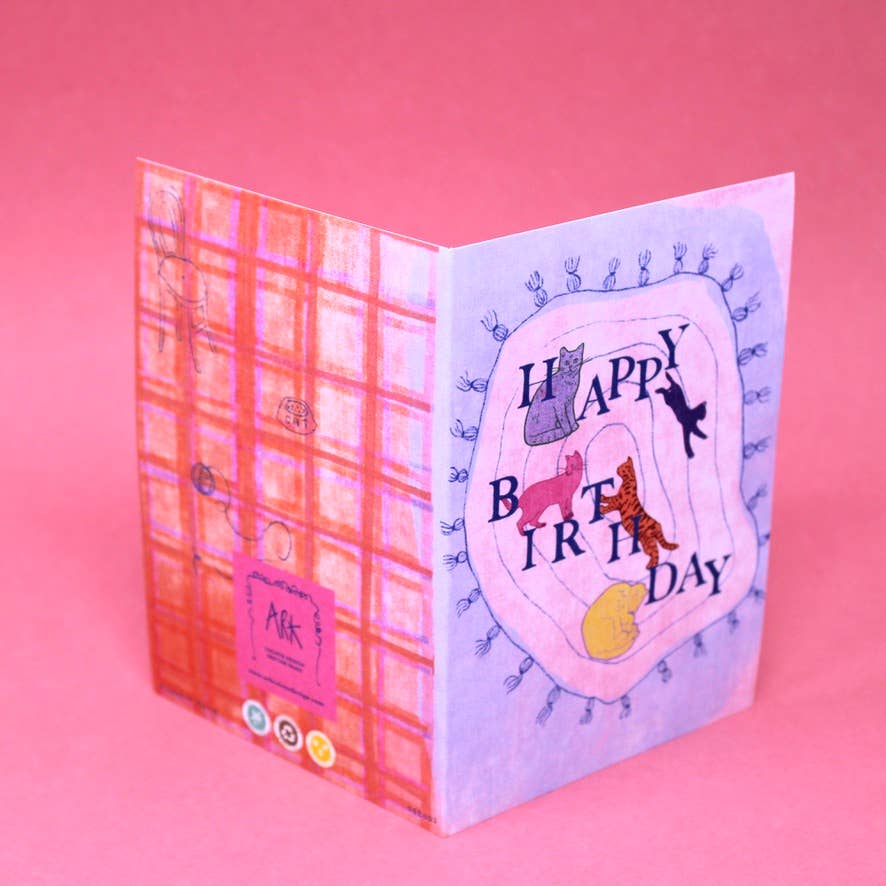 Happy Birthday Cats Card - Image 3