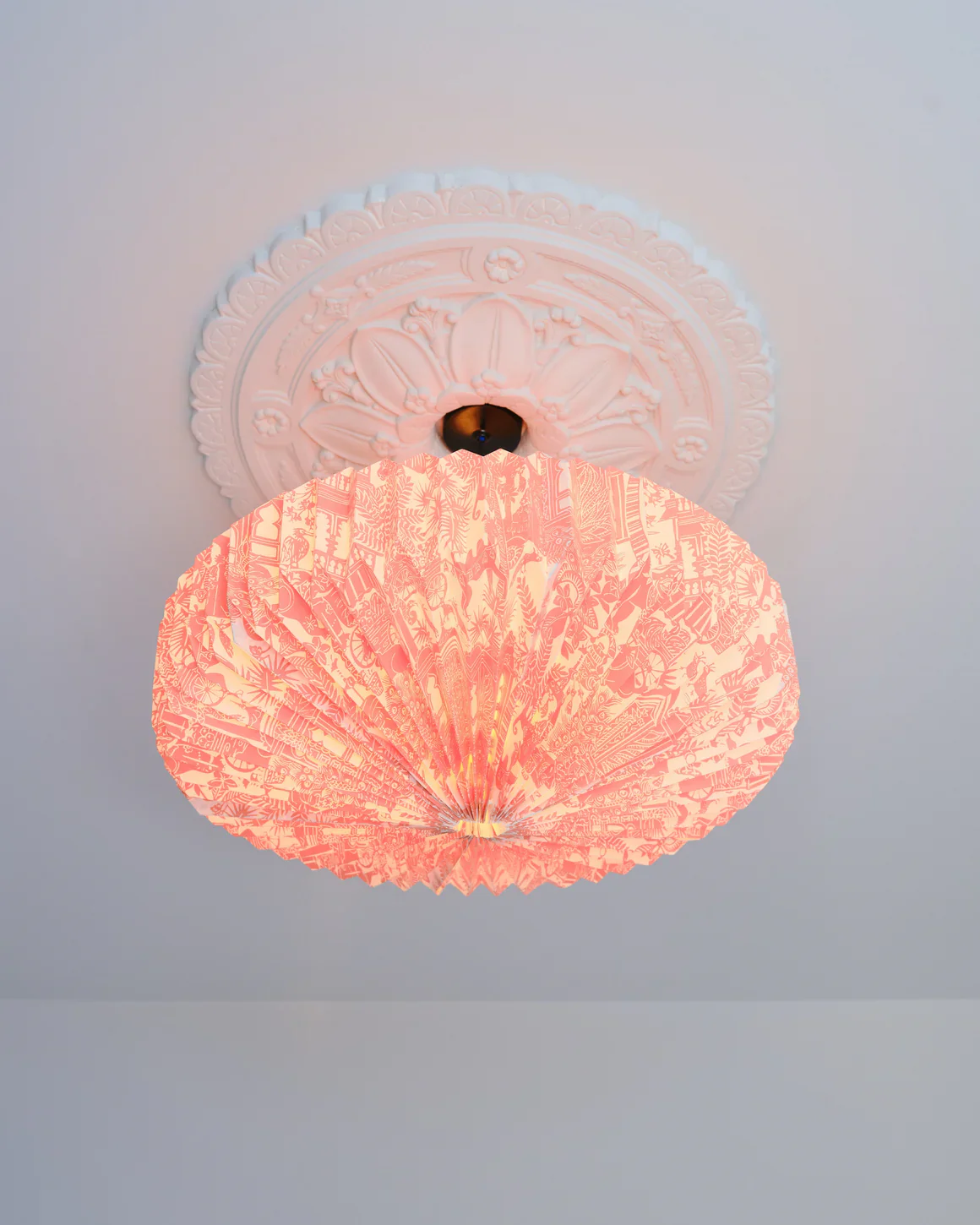 Indian Toile Origami Paper Lightshade - Image 4