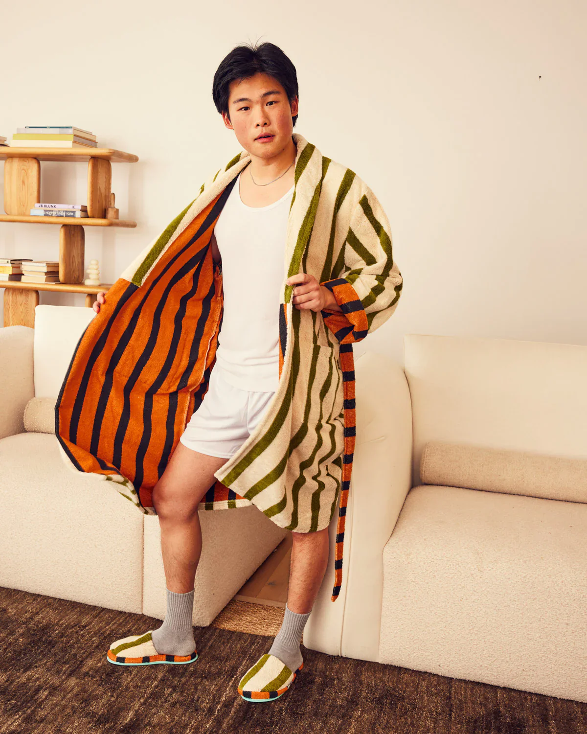Juniper Stripe Bathrobe - Image 2