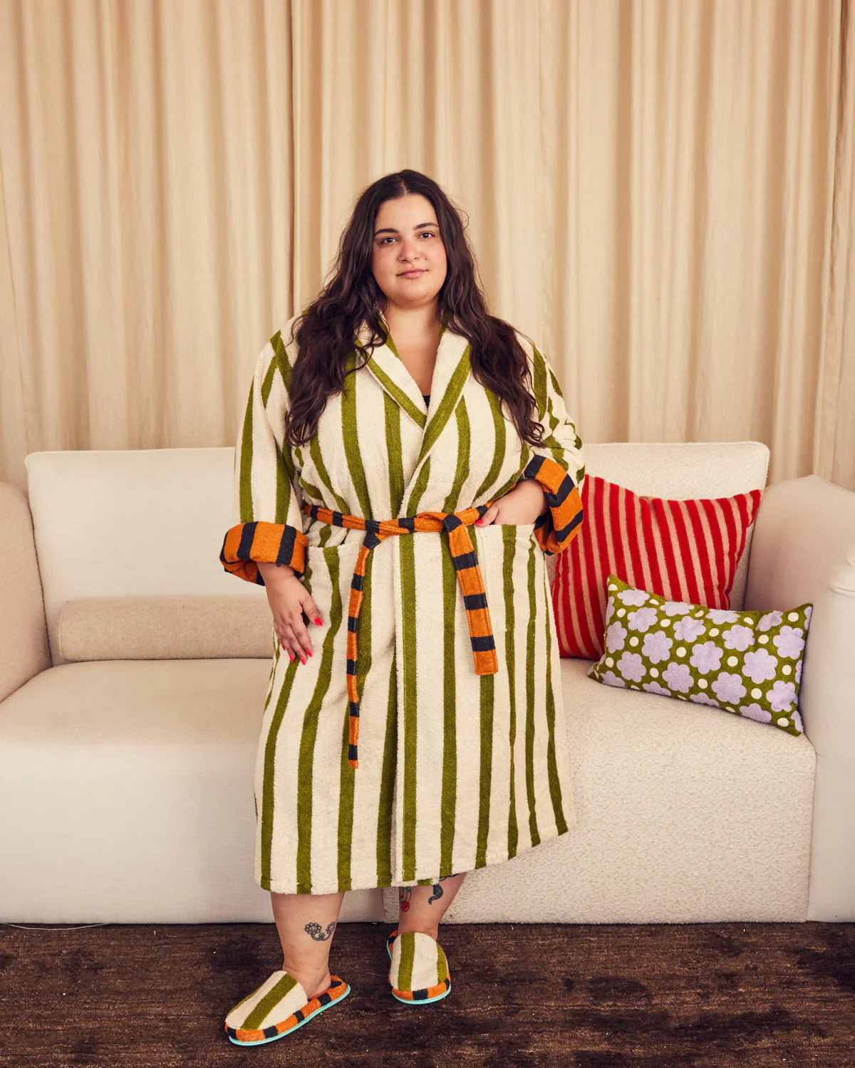 Juniper Stripe Bathrobe - Image 3