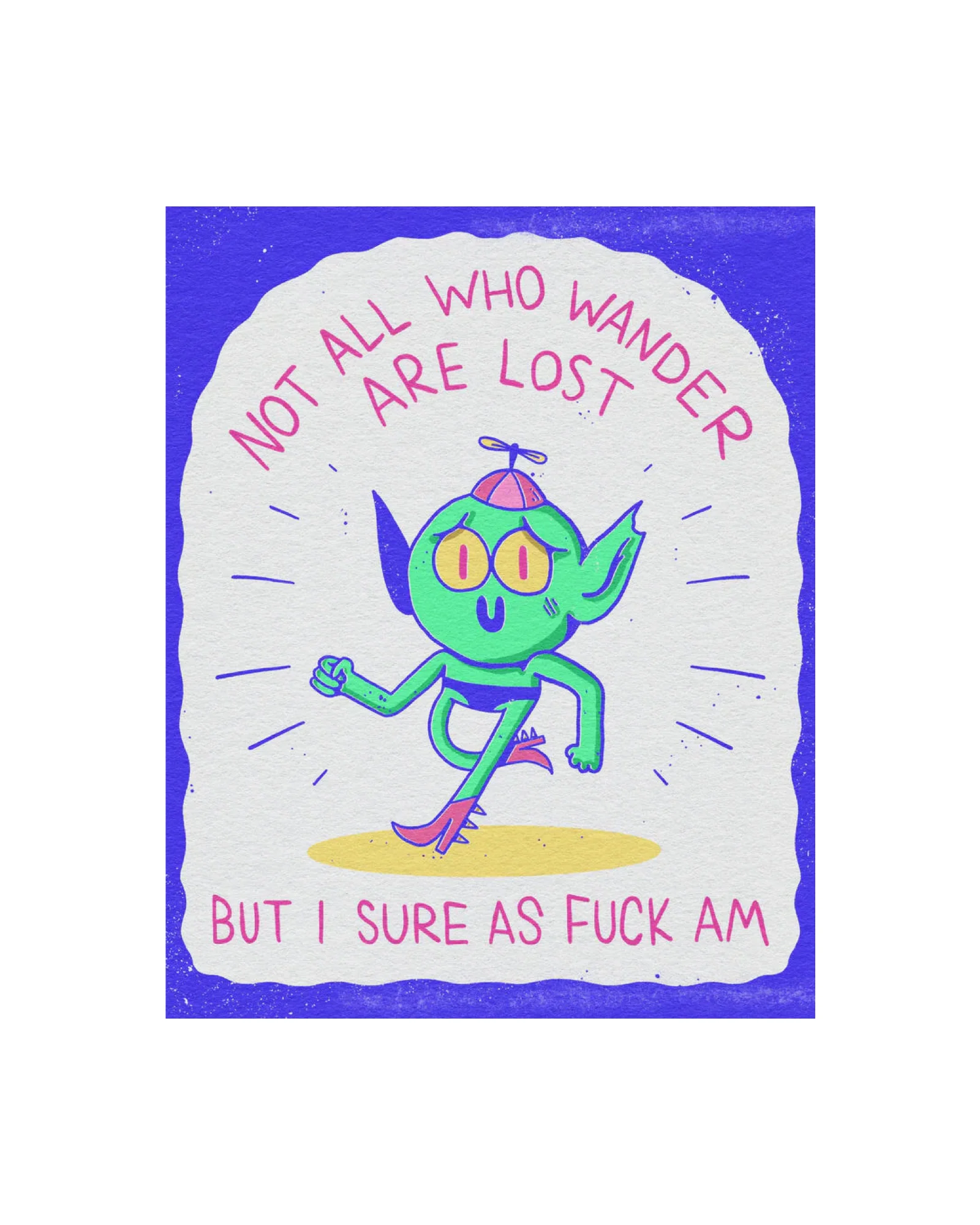 Lost Risograph Print
