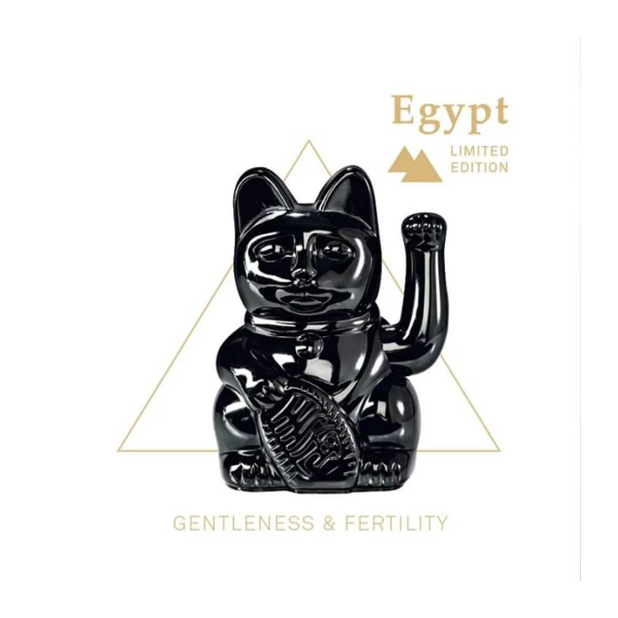 Glossy Black Lucky Cat - Image 3