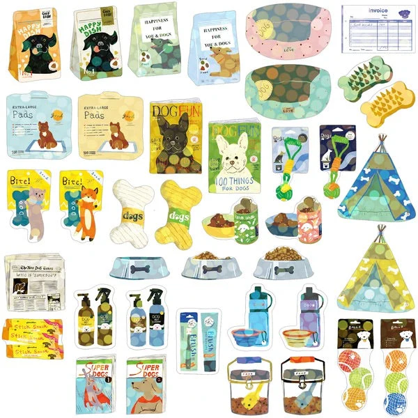 Mini Dog Supplies Sticker Box - Image 3