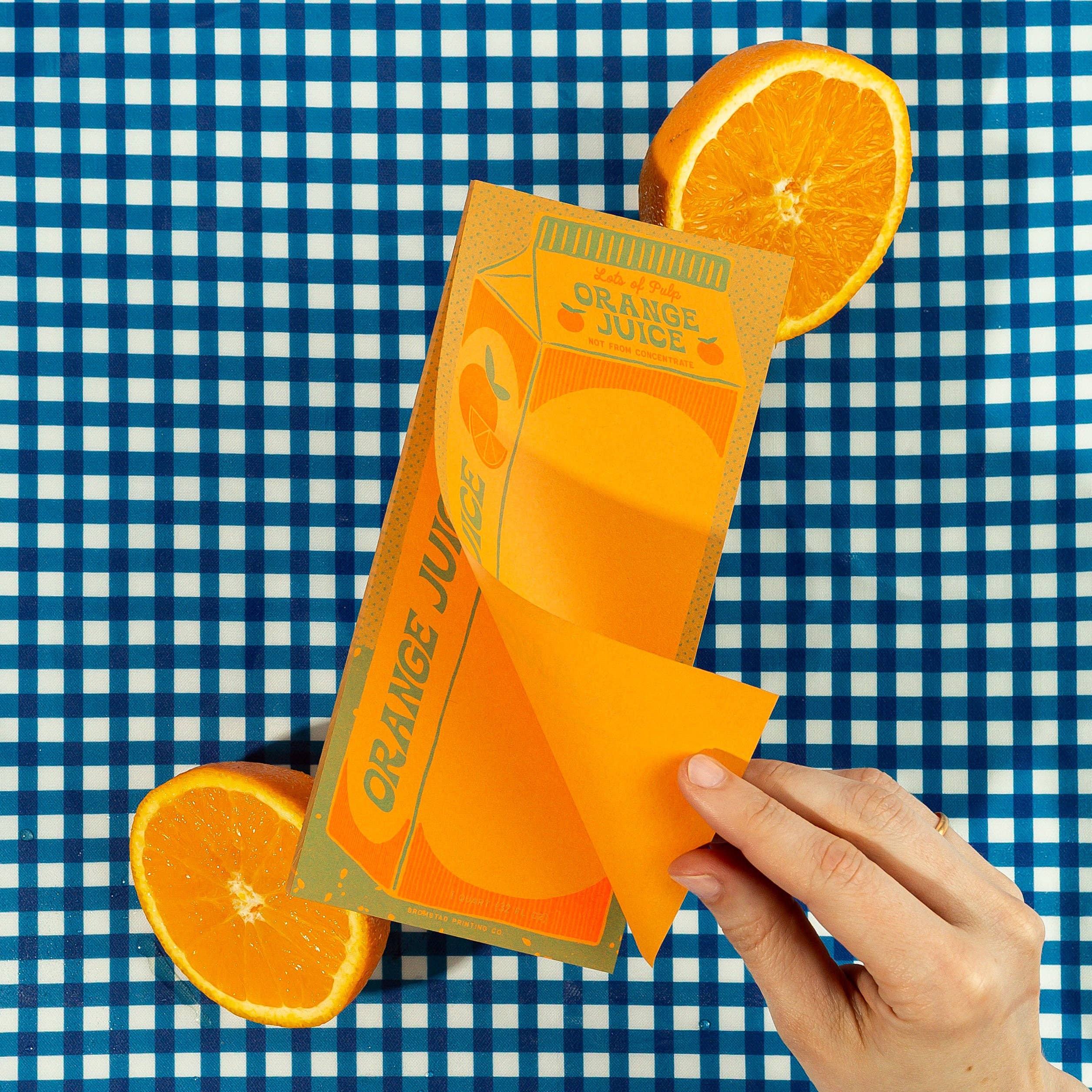 Orange Juice - Risograph Notepad - Image 3