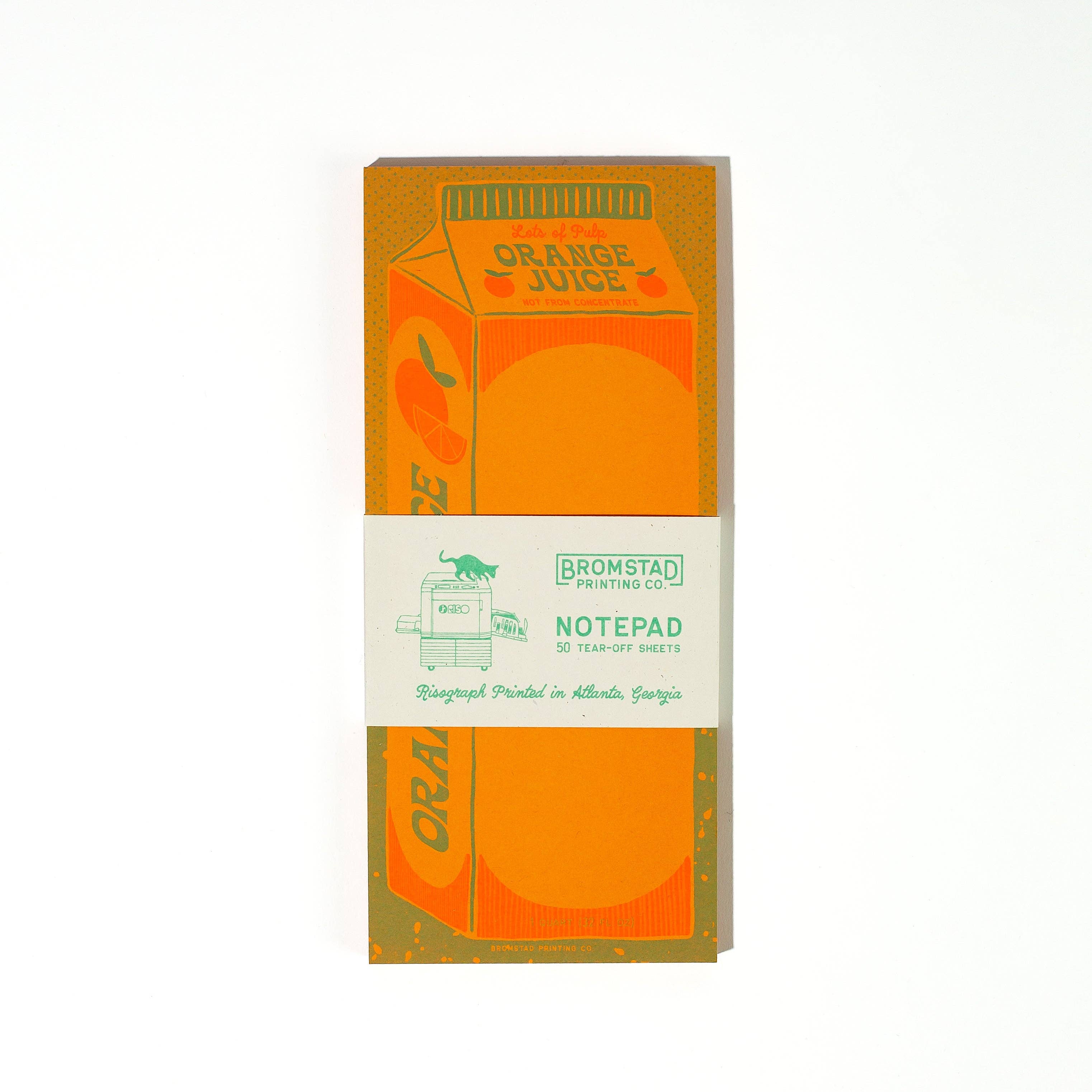 Orange Juice - Risograph Notepad - Image 4