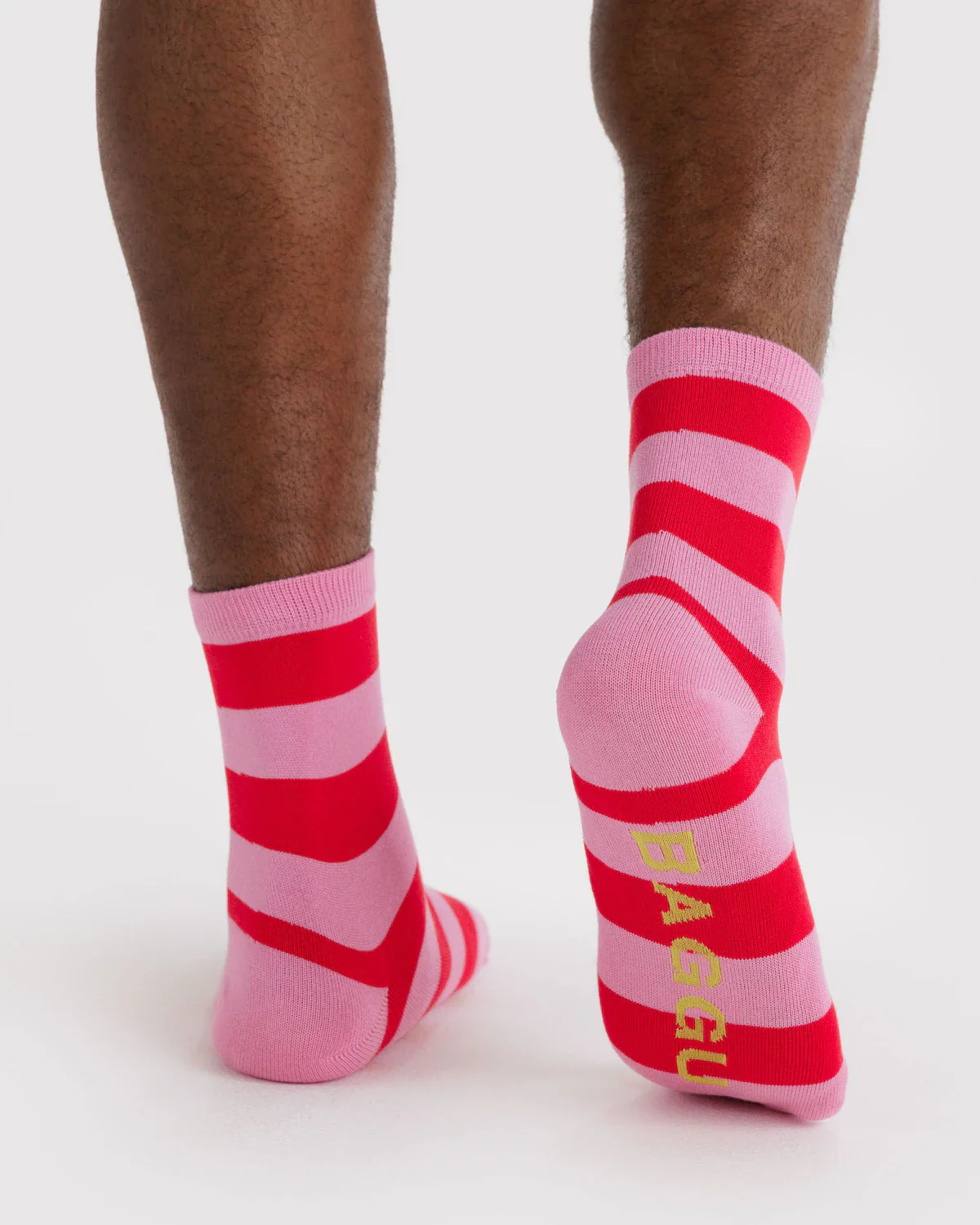 Pink Stripe Crew Socks - Image 3