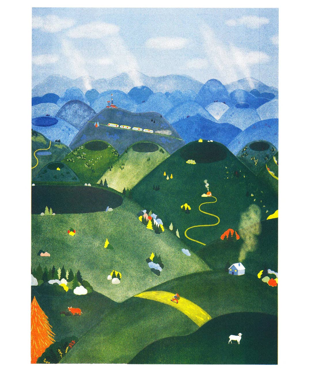 Chaîne des Puys - Charline Collette A3 Poster - Image 3