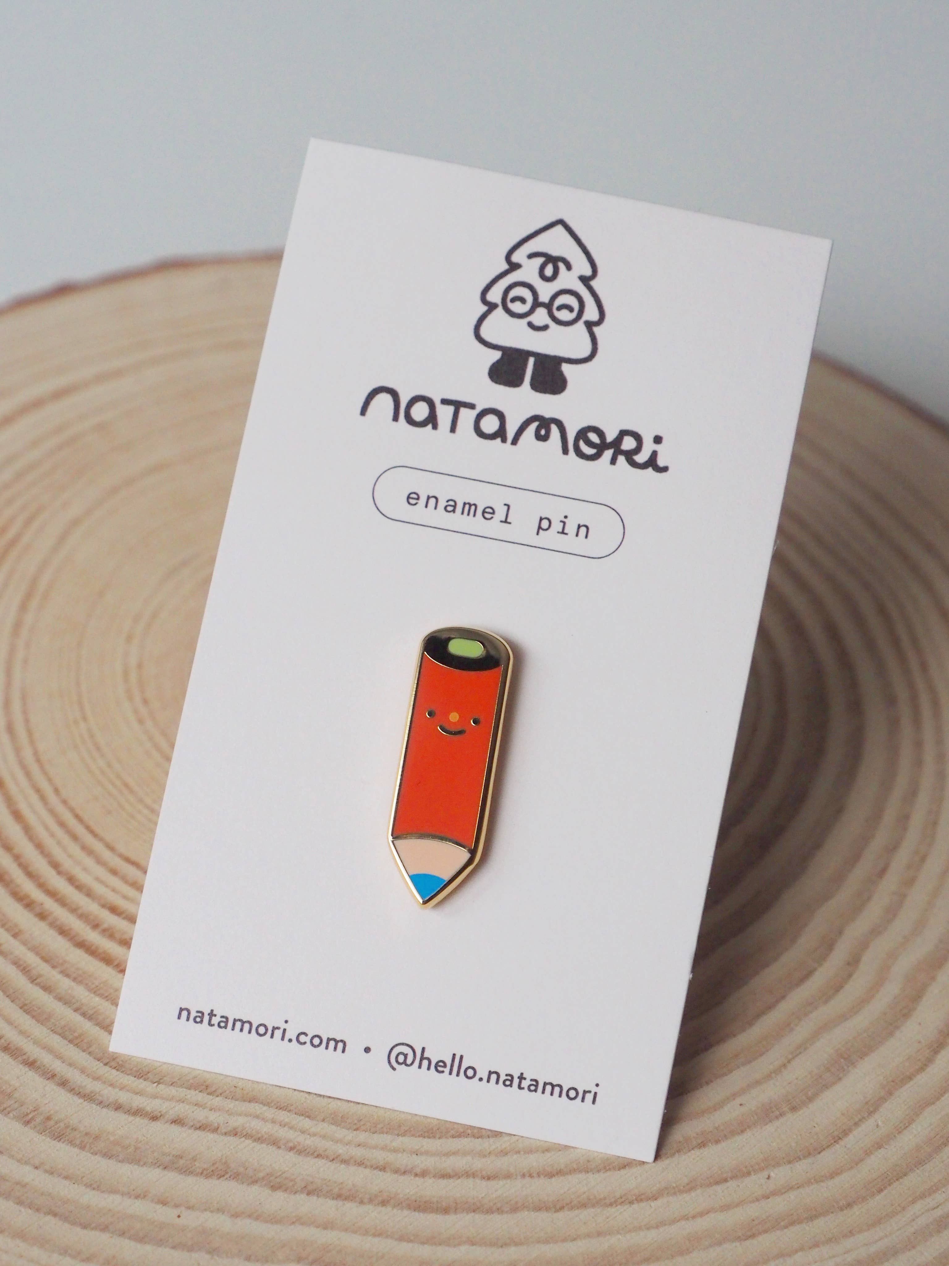 Red pencil • enamel pin - Image 3