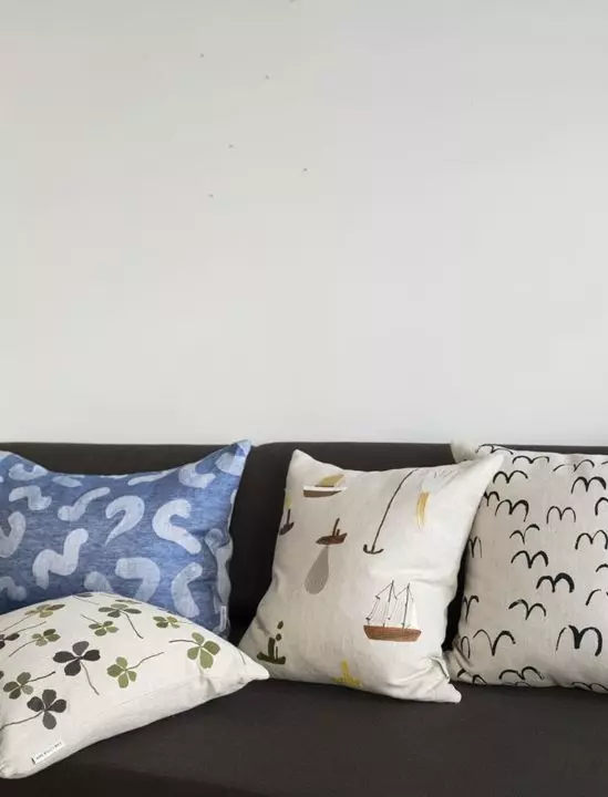 Sail with Me Embroidered Cushion - Image 5