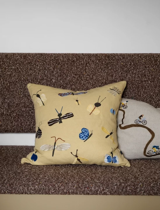 Slända Embroidered Cushion - Image 3