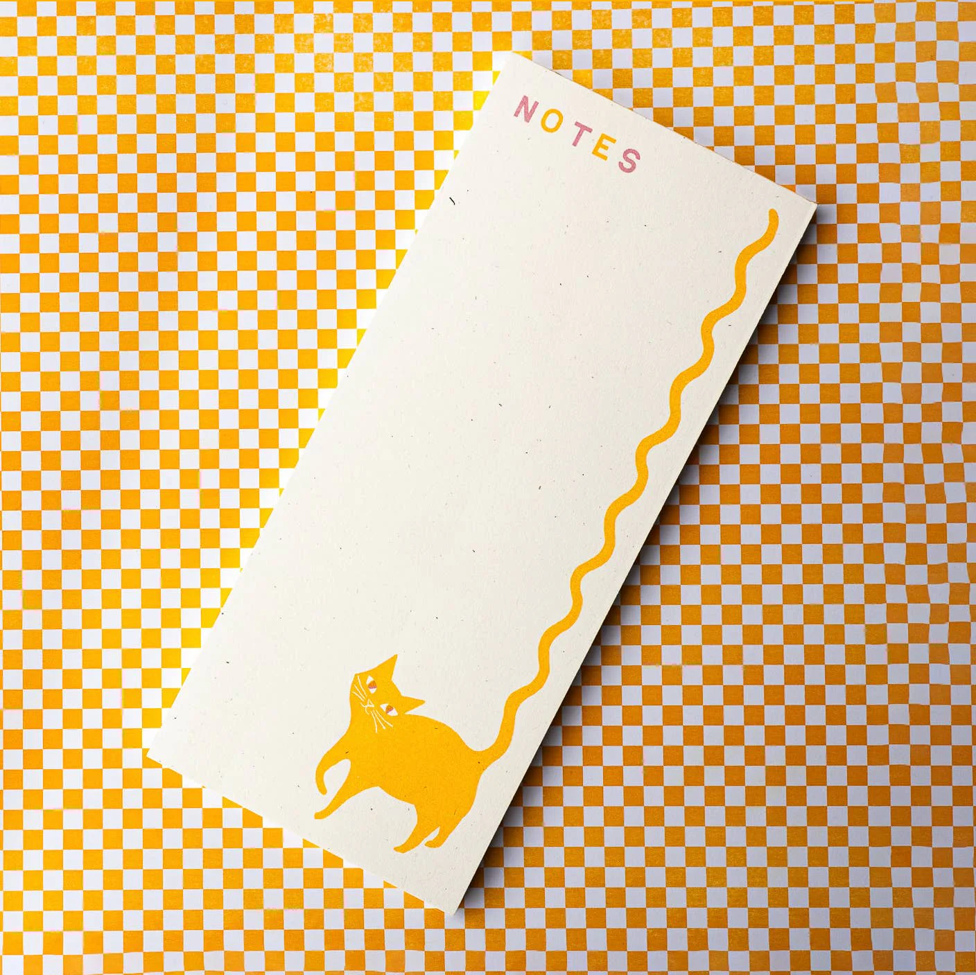 Squiggle Tail Cat - Risograph Notepad - Image 3