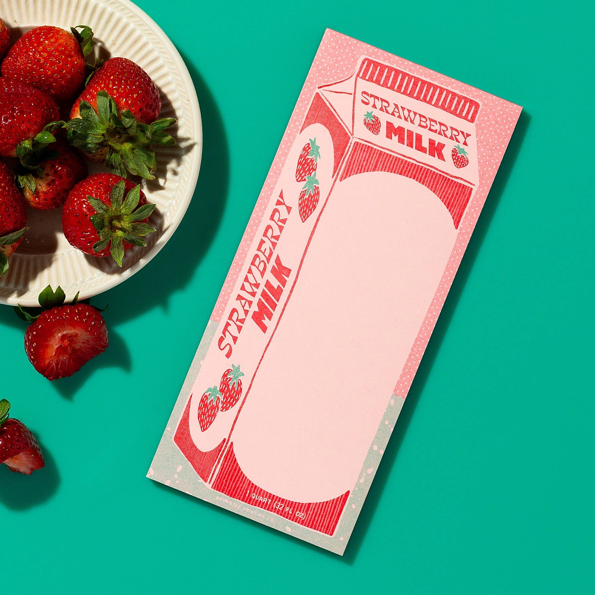 Strawberry Milk - Risograph Notepad - Image 2