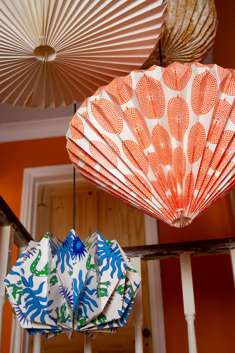 Sun Mask Origami Paper Lightshade - Image 5