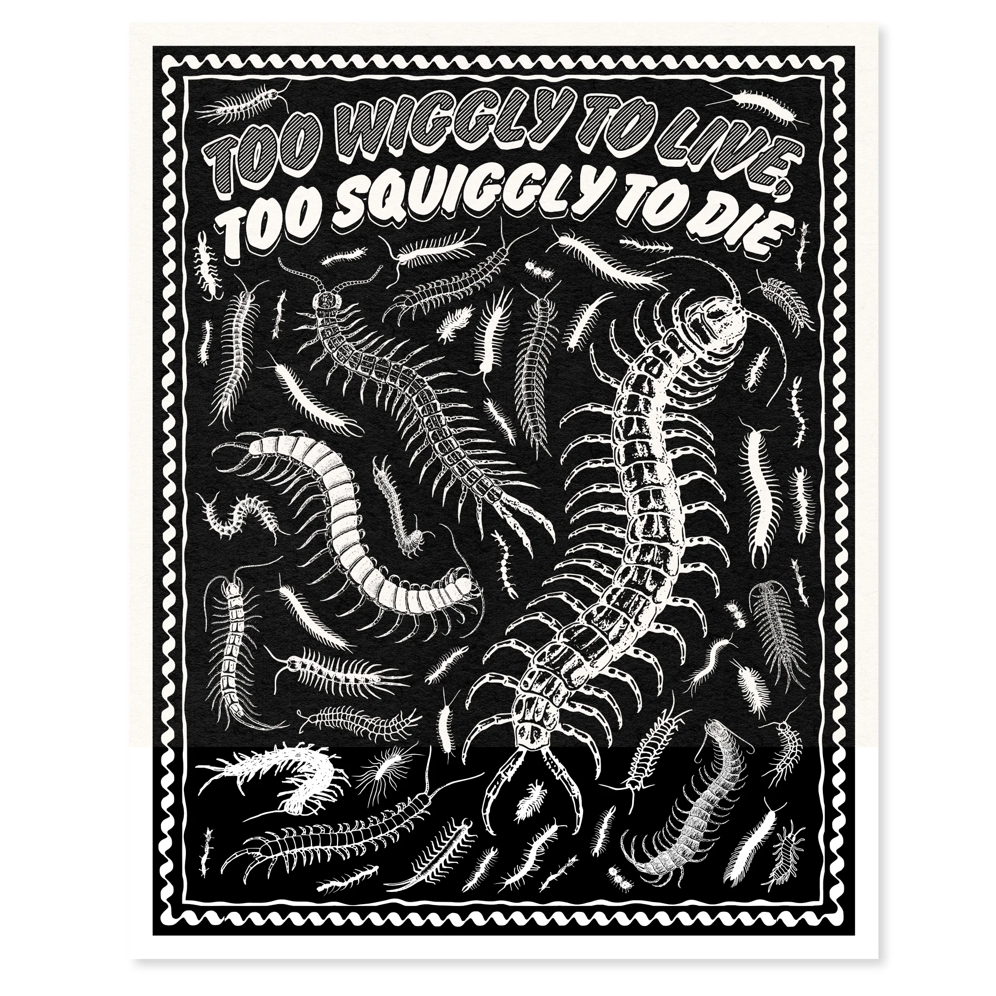 Too Wiggly to Live Risograph Print - Image 2