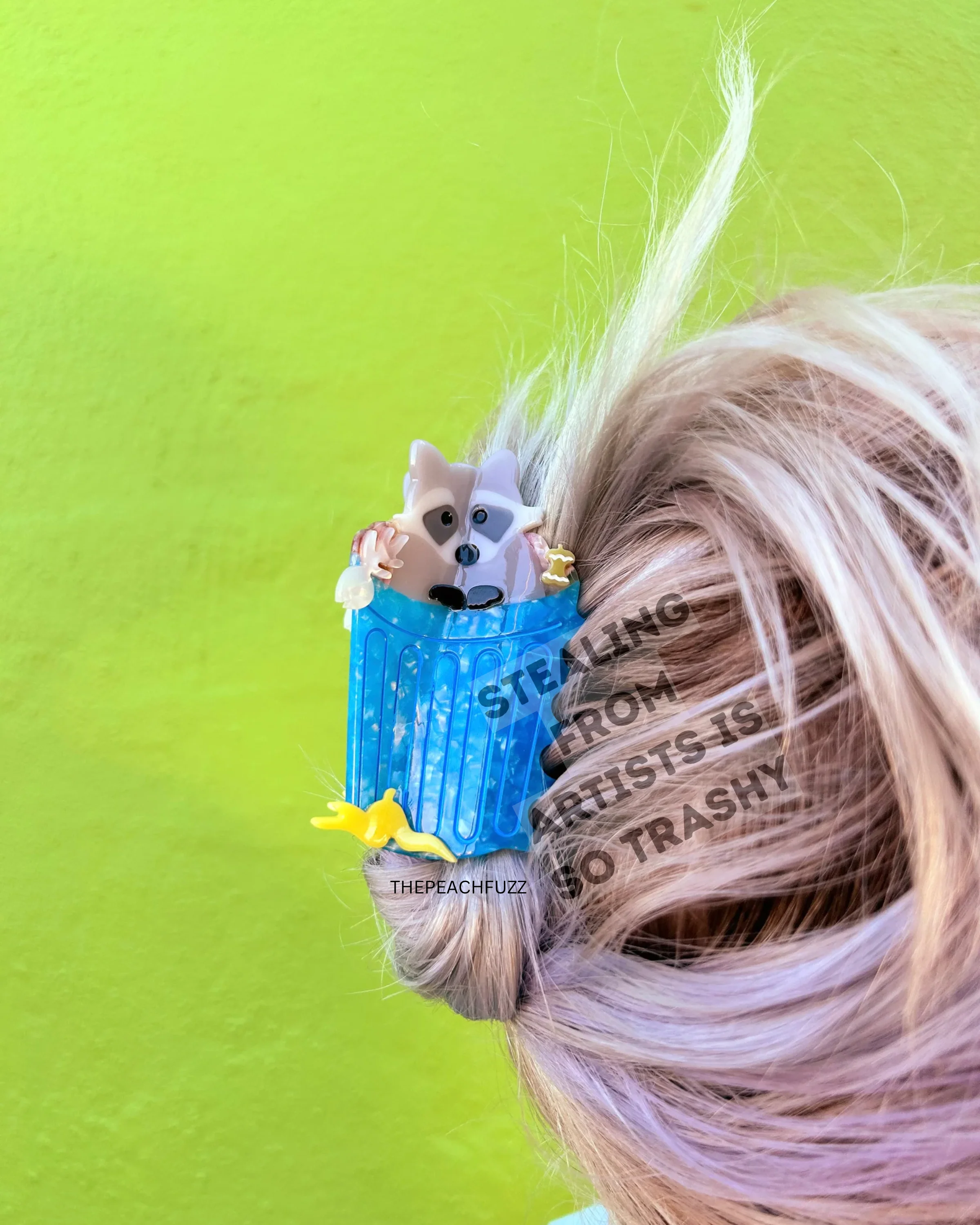 Trash Panda Raccoon Hair Claw - Image 2