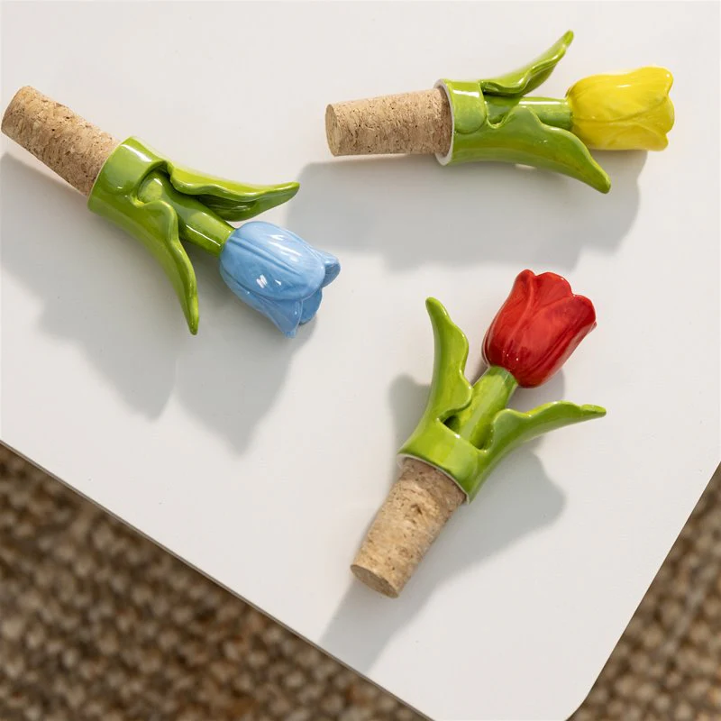 Tulip Bottle Stopper / Blue - Image 3