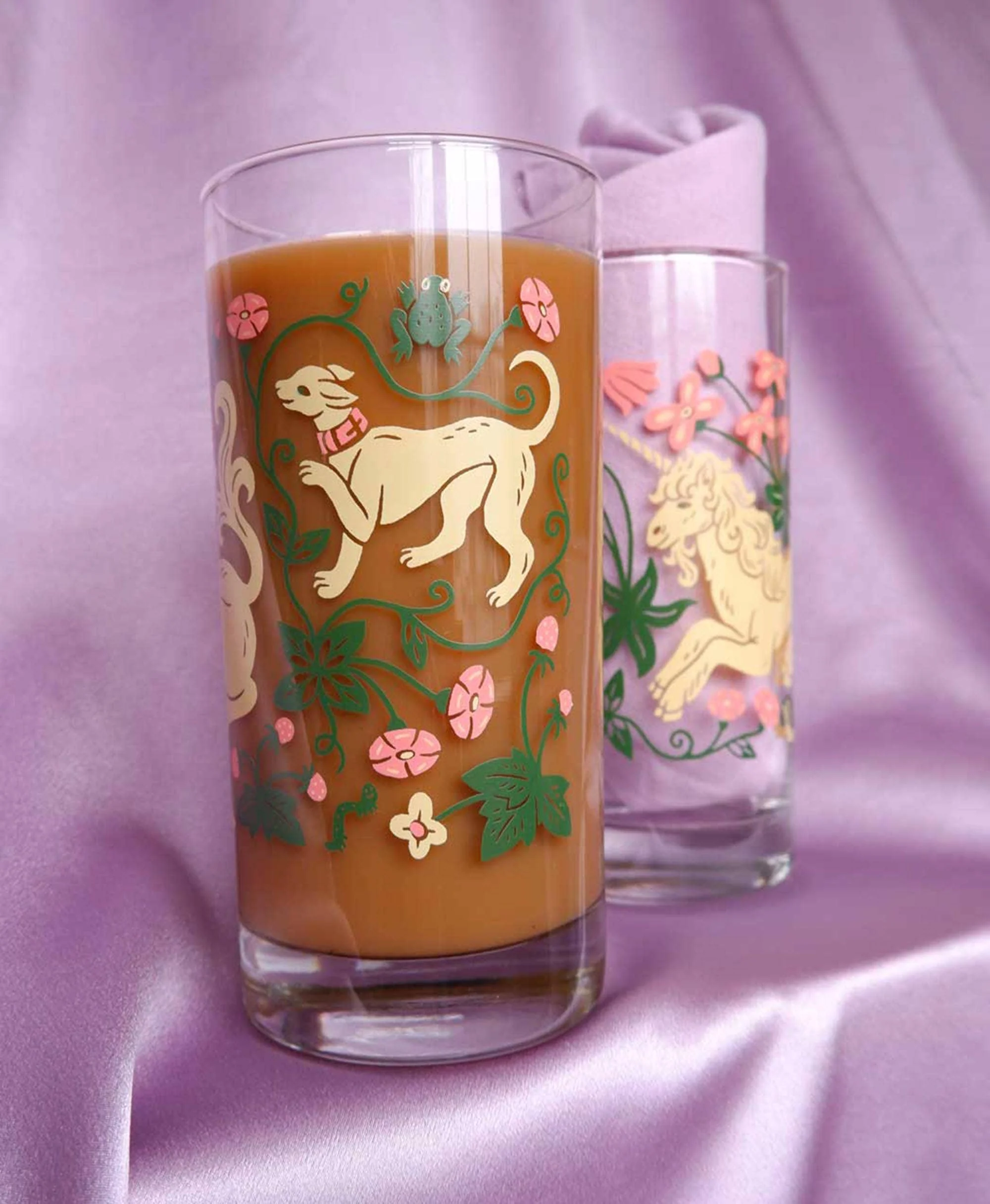 Unicorn Garden - Drinking Glass - Image 5