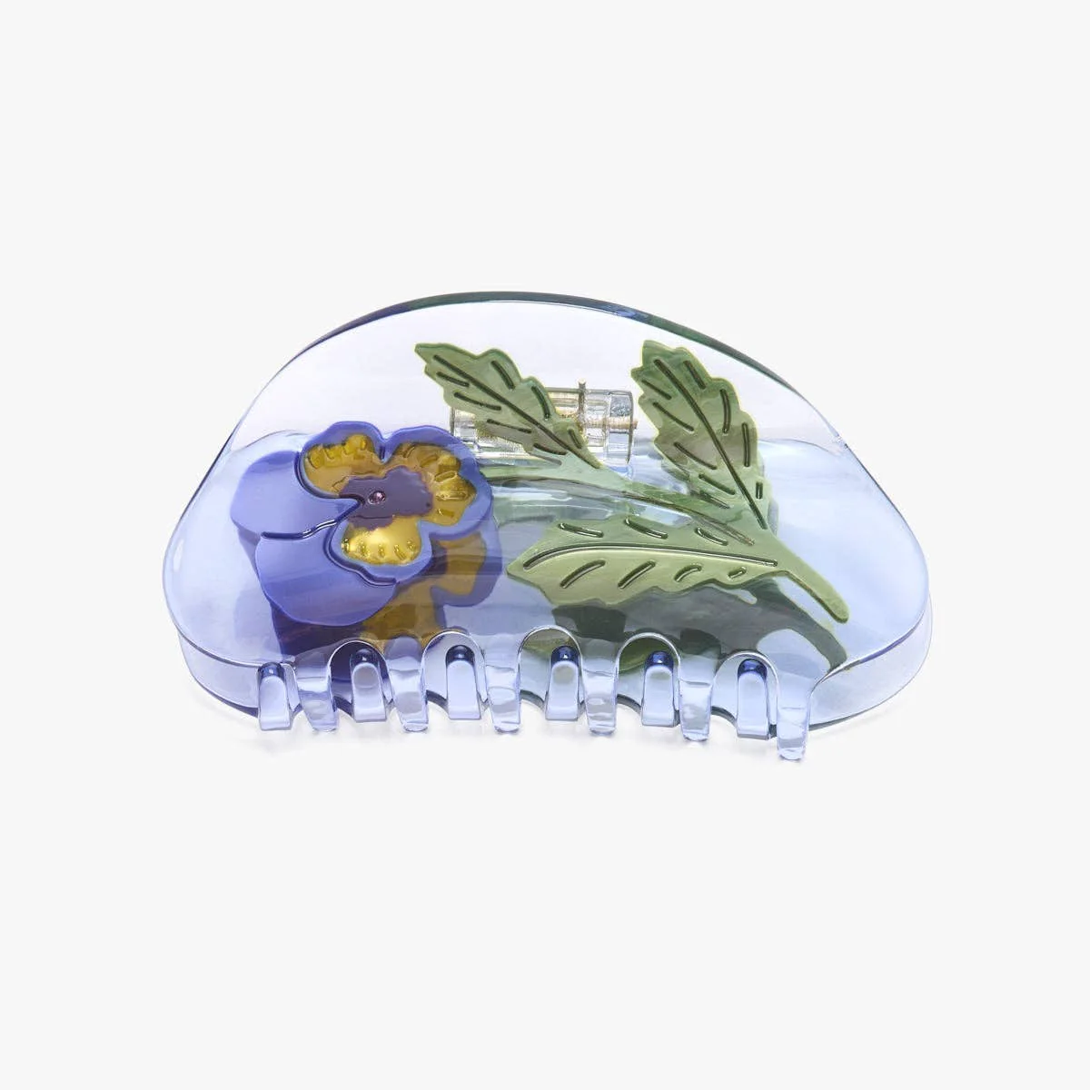 Violet Pansy Hair Claw - Image 2