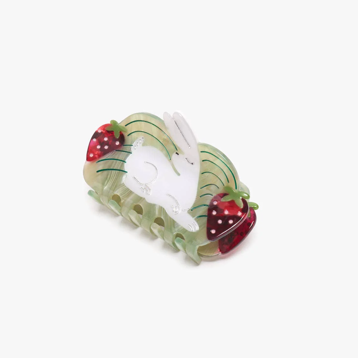 White Rabbit Hair Claw - Image 4